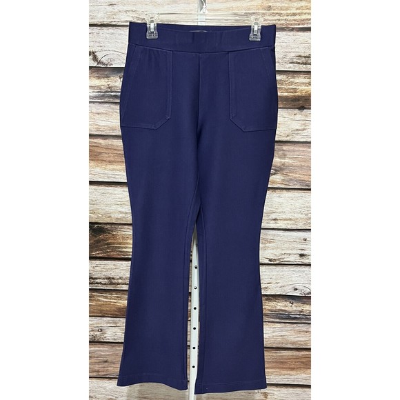 Lisa Rinna Collection Pull On Boot Cut Pants  Purple Size Small Career Yoga - Picture 1 of 6